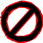 Image: Prohibited sign