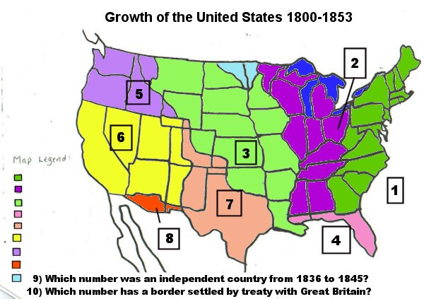 Growth of the US Quiz