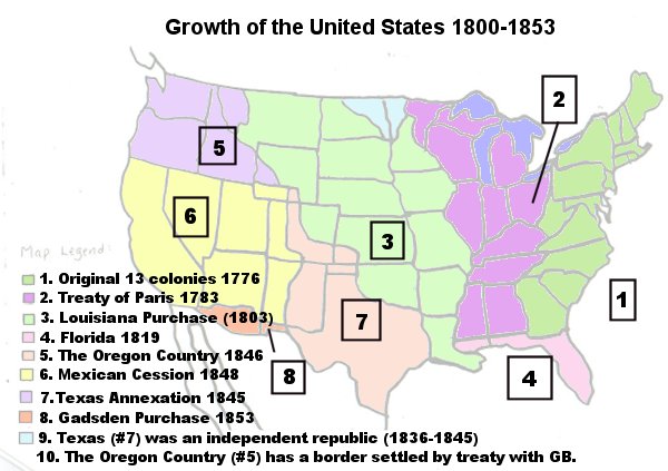 Growth Of The US Map Activity   Growthusaanswers 